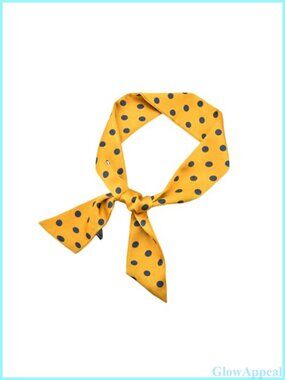 Silk Polka Dot Neckerchief Scarf Retro 50s Party Hair Accessory Women
